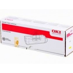 cartouche toner laser jaune d'origine imprimante Oki C610n 44315305