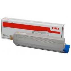 cartouche toner laser imprimante Oki C822n  jaune origine 44844613