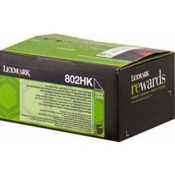 Cartouche toner 802HK laser Noir CX410 Lexmark d'origine 80C2HK0