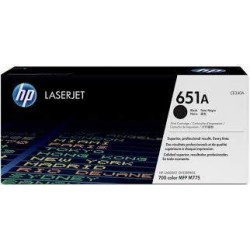 Cartouche N°651A toner noir pour HP Laserjet MFP M775 origine CE340A