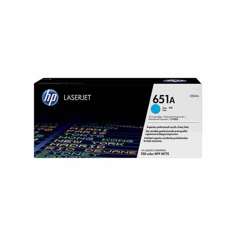 Cartouche N°651A toner Cyan HP Laserjet MFPM775z plus origine CE341A