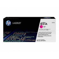 Cartouche N°651A toner Rouge pour HP Laserjet MFPM775z origine CE343A