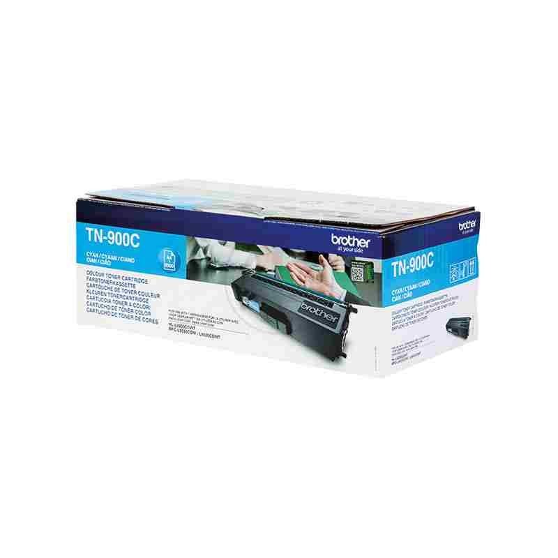 cartouche toner laser cyan origine pour Brother HLL9300 TN900C