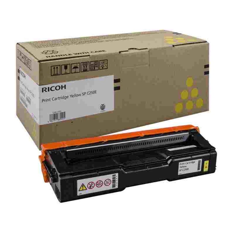 toner laser jaune origine Ricoh Aficio SPC261sfnw 407546