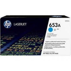 Cartouche toner laser Cyan 653A origine HP Laserjet MFPM680dnm CF321A