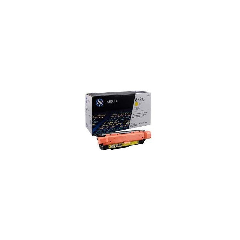 Cartouche 653A de toner laser Jaune origine HP Laserjet M651dnm CF322A