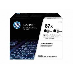 Pack toner laser Noir N°87X HP Laserjet M506dh/M506x origine CF287XD