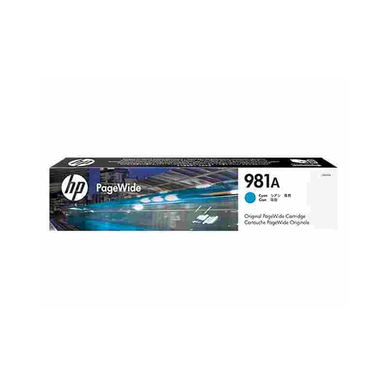 cartouche N°981A encre Cyan origine pour HP Pagewide MFP586z J3M68A