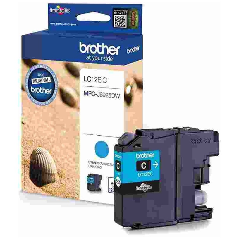 cartouche jet d'encre MFCJ6925 cyan origine Brother LC12EC