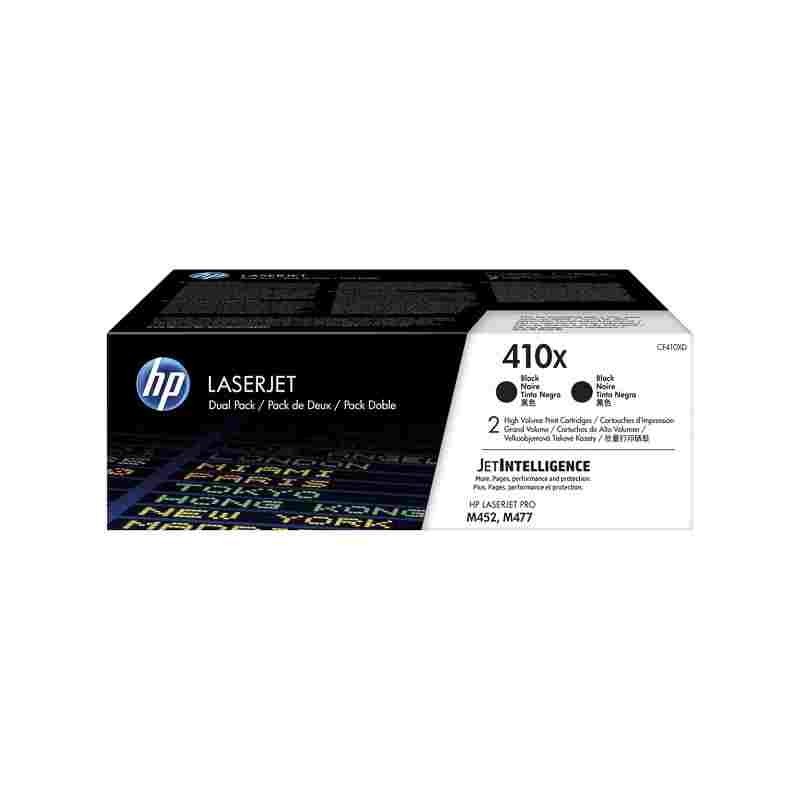 Pack toner laser noir 410X origine HP Laserjet Pro MFP-M477 CF410XD