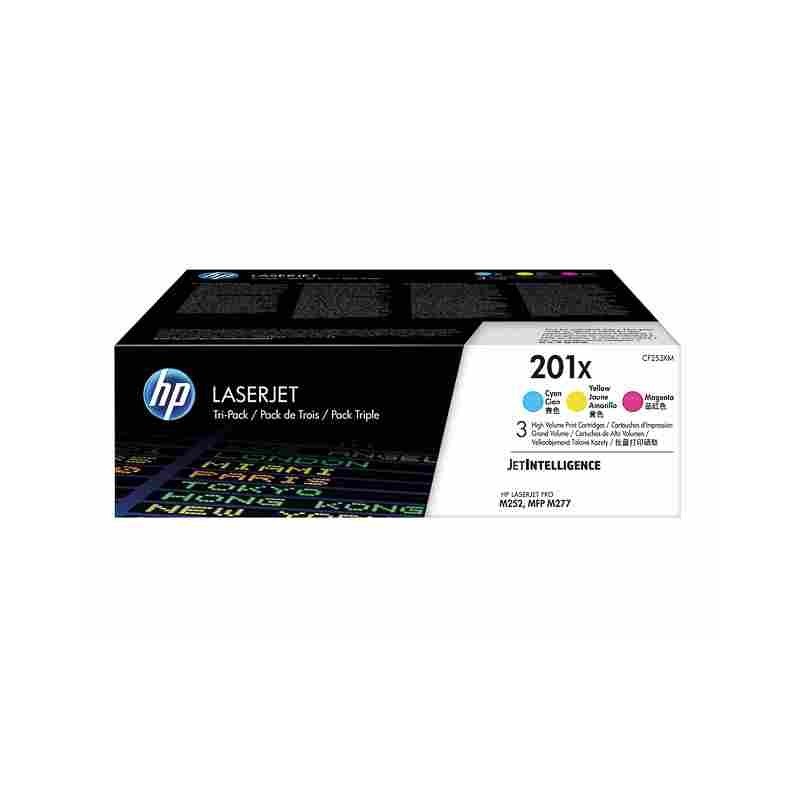 Pack toner laser couleur 201X imprimante HP Pro M252dw origine CF253XM