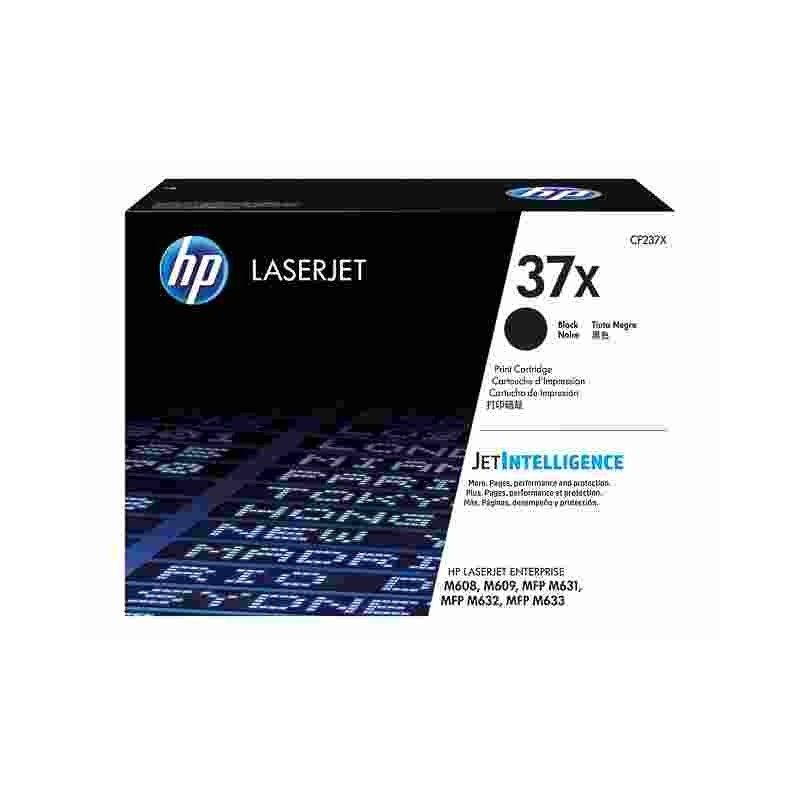 toner laser Noir 37X pour HP Laserjet M608dn/M608dx origine CF237X