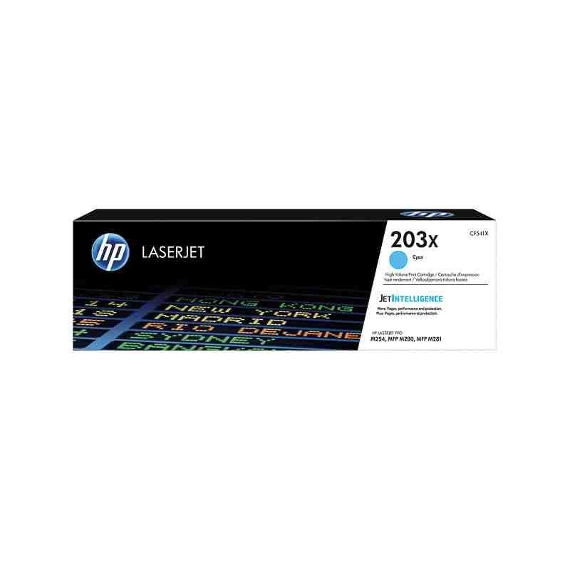 Cartouche de toner Cyan 203X origine HP Laserjet Pro M254nw CF541X