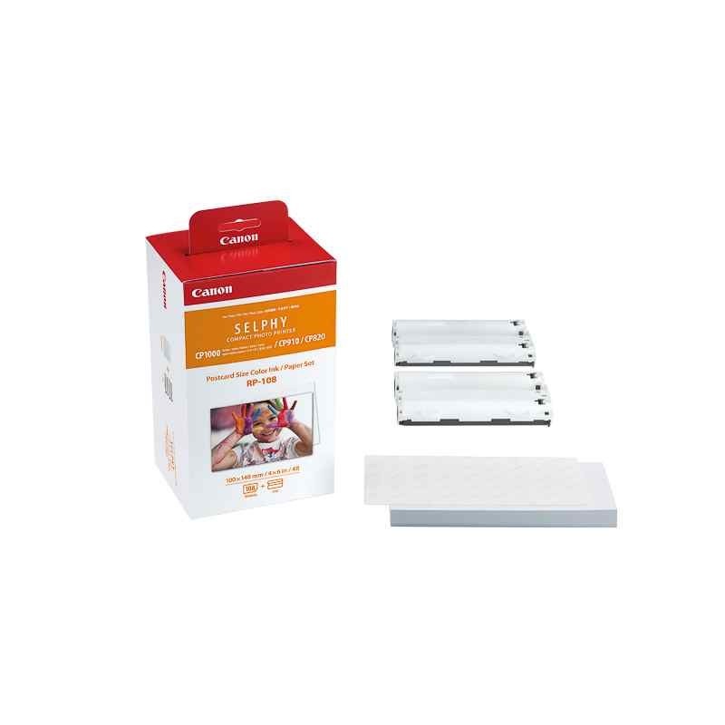 papier Blanc RP108IN origine Canon Selphy CP820/CP910/CP1000 8568B001