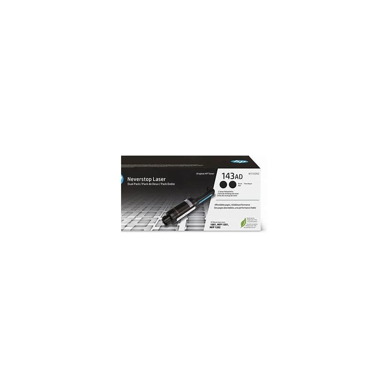 recharge 2 toner noir origine HP Neverstop laser MFP1202nw W1143AD