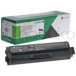 Cartouche toner laser Noir LEXMARK C3224dw/MC3224adwe origine C3220K0