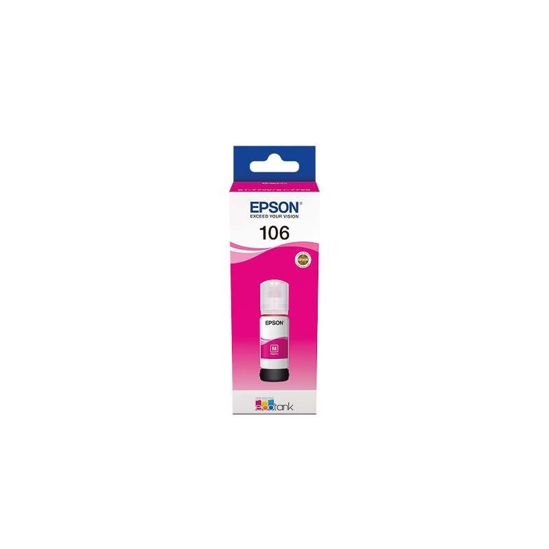 recharge N°106 encre Magenta origine EPSON Ecotank L7180 T00R340