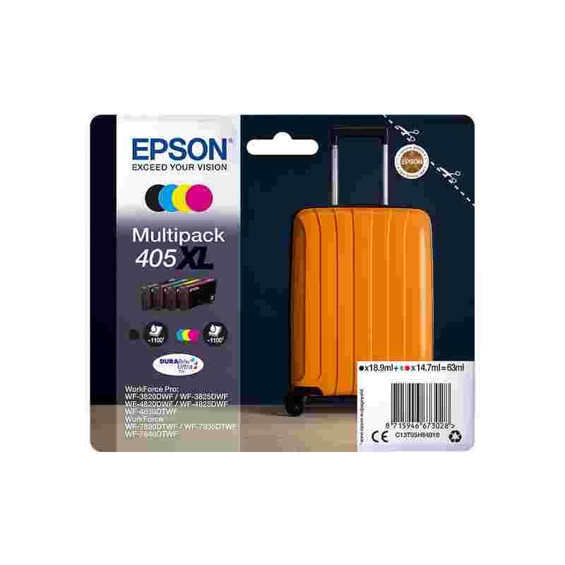 pack cartouche N°405XL origine EPSON Workforce WF7835dtwf T05H64010