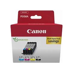 Pack cartouche CLI571 origine Canon Pixma MG7753 / MG7752 0386C008