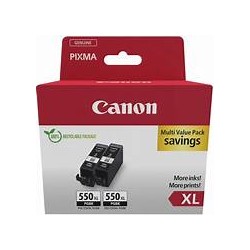 Pack cartouche Noir PGI550XL Canon Pixma MX725/MX925 origine 6431B010