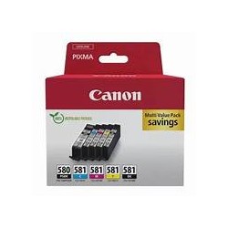 pack cartouche PGI580 CLI581 origine Canon pixma TS705/TS705A 2078C008